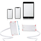Valkoinen Matkapuhelimen & tabletin pidike FLEXMOBI I, leveys 11,5 - 18 cm, valmistaja hjh OFFICE