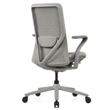 High End -toimistotuoli VERVIO-tuolin takanäkymä harmaana verkkoselkänojalla, valmistaja hjh OFFICE