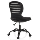 Musta Home Office -toimistotuoli CASLA verkkoselkänojalla ja viidellä pyörällä, valmistaja hjh OFFICE