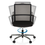 Ammattitason toimistotuoli MOVE-TEC NET 3D-tuolin 360 asteen kääntötoiminto värissä musta, valmistaja hjh OFFICE