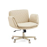 Home Office -toimistotuoli Criss-Cross 10 beige, tikattu selkänoja ja rullajalka, valmistaja hjh LIVING