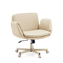 Home Office -toimistotuoli Criss-Cross 10 beige, tikattu selkänoja ja rullajalka, valmistaja hjh LIVING