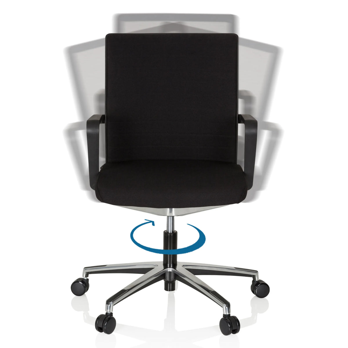 Ammattitason toimistotuoli MOVE-TEC 3D-tuolin musta 360 asteen kääntötoiminto, valmistaja hjh OFFICE