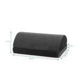 Jalkatuki Podi Velvet 1 musta, mitat 43 × 28 cm, valmistaja hjh OFFICE