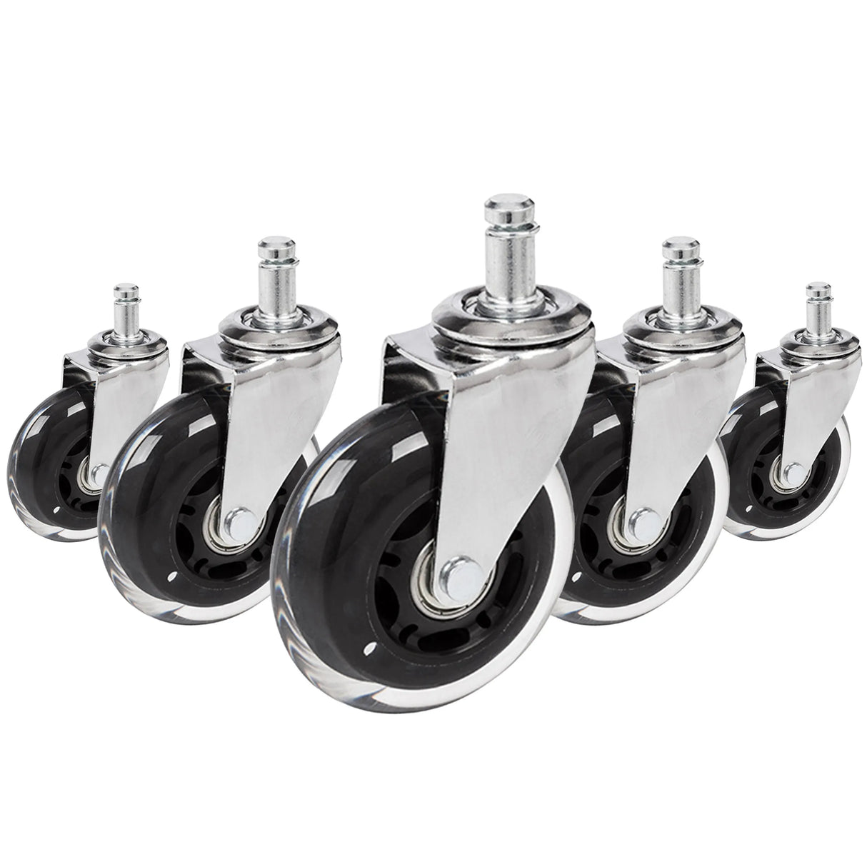 5x ROLO SKATE CT 11mm/75mm Kovat lattiat - Tuolin rulla 