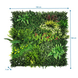 Kasvimatto LEAFLUXE 3D mitat 100 × 100 × 7 cm, valmistaja hjh LIVING