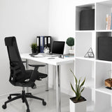Musta Ammattitason toimistotuoli GENIDIA SMART BLACK verkkoselkänojalla ja käsinojilla, valmistaja hjh OFFICE