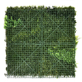 Vihreä kasvimatto LEAFLUXE 3D, jossa on muoviverkko ja keinokasveja, valmistaja hjh LIVING