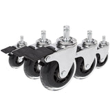 5x ROLO SKATE CT 11mm/75mm sis. Seisontajarrun | Kovat lattiat - Tuolin rulla 