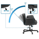 Säädettävä selkänoja, jonka kallistuskulma on 90°–123°, Home Office -toimistotuoli Criss-Cross 10, valmistaja hjh LIVING