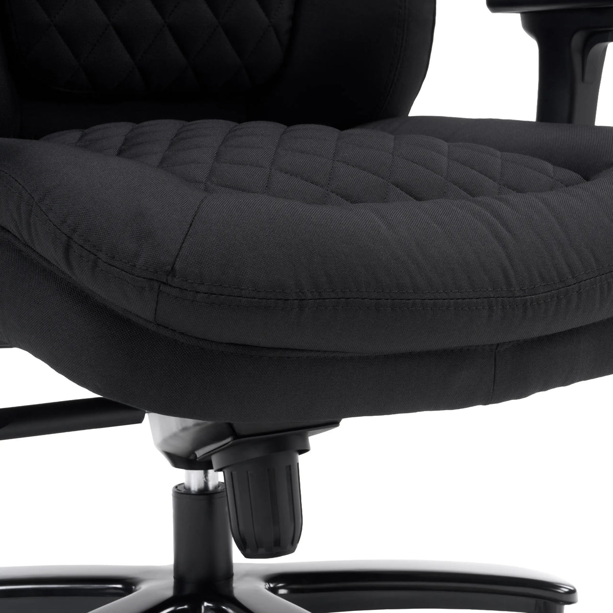XXL Pullmann Gen2-tuolin musta tikattu kangasistuin, valmistaja hjh OFFICE