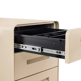 COLOR PLUS I-rullalaatikoston beige ulosvedetty teleskooppikiskoilla varustettu laatikko, valmistaja hjh OFFICE