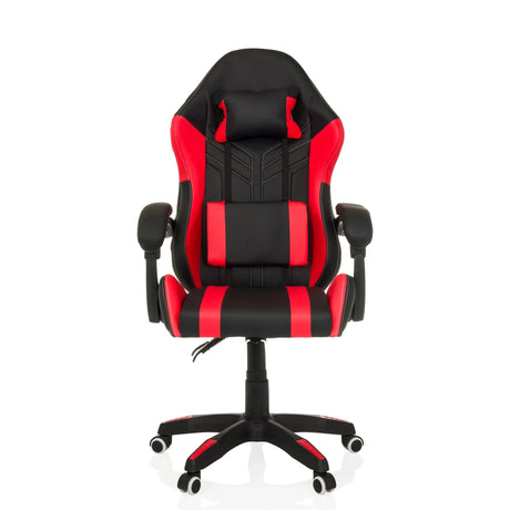 Pelituoli GAMEBREAKER W02 väreissä musta-punainen niskatuella ja käsinojilla, valmistaja MyBuero