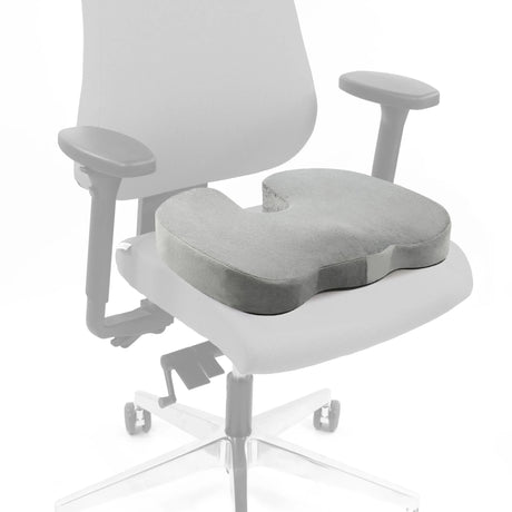 Harmaa Istuintyyny MEDISIT VIII ergonomisella muodolla toimistotuolilla, valmistaja hjh OFFICE