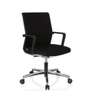 Musta Ammattitason toimistotuoli MOVE-TEC 3D käsinojilla ja kiiltävällä tähtijalalla, valmistaja hjh OFFICE