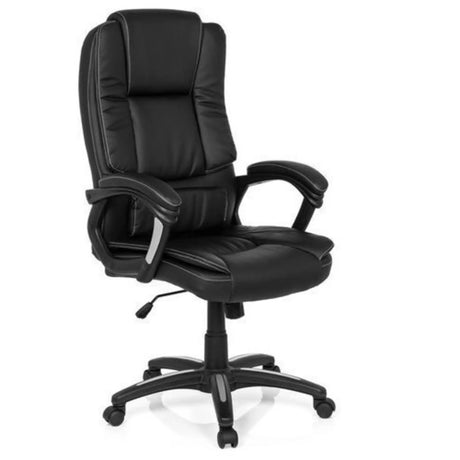 Musta Home Office -toimistotuoli RELAX CL120 pehmusteilla ja käsinojilla, valmistaja MyBuero