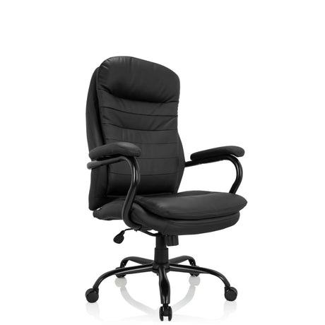 pyörivä tuoli RELAX XXL B mustaa keinonahkaa, tikattu pehmuste, valmistaja hjh OFFICE