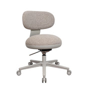 Home Office -toimistotuoli SITMOTION W harmaalla kangasverhoilulla ja vaalealla ristikojalalla pyörillä, valmistaja hjh OFFICE