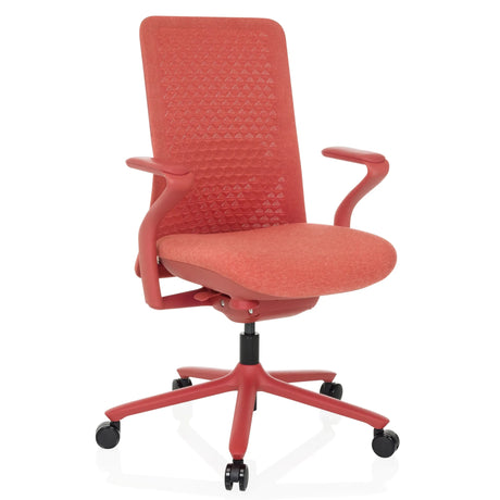 High End -toimistotuoli VERVIO punaisena käsinojilla ja ristikolla valmistaja hjh OFFICE